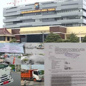 Kasus Aspal Bobrok Dinas PUTR Gresik di Banjarsari–Cerme Resmi Dilaporkan ke Polda Jatim